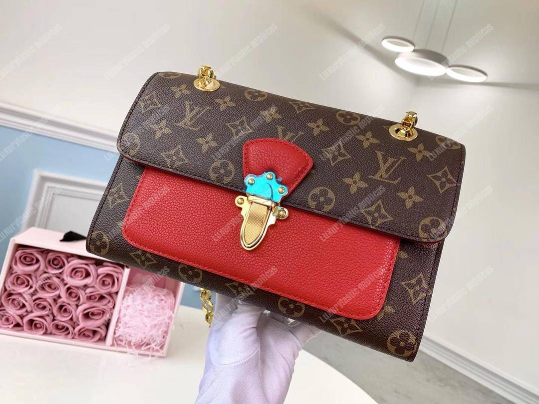 LV Victoire Bag Monogram Cherry