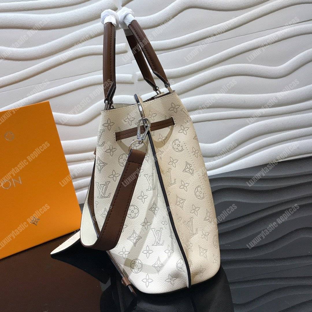 LV Girolata Handbag Mahina Creme