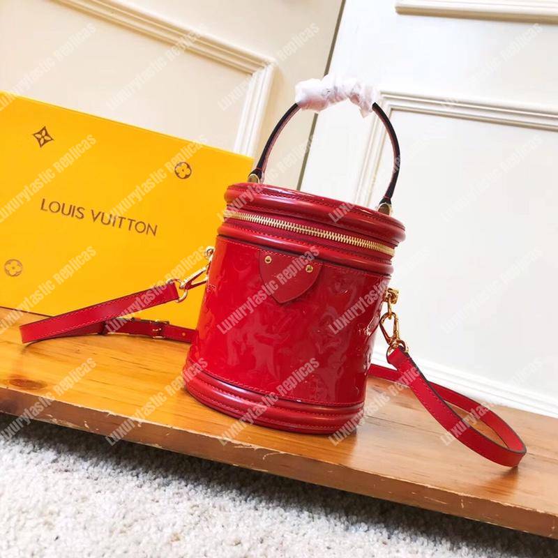 LV Cannes Monogram Vernis Rouge