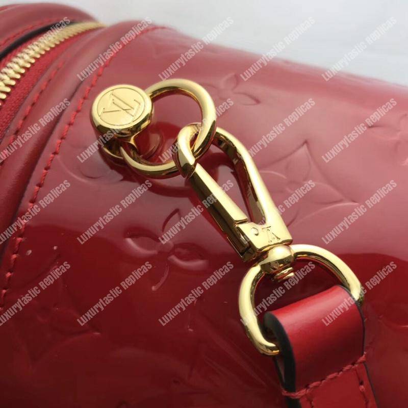 LV Cannes Monogram Vernis Rouge