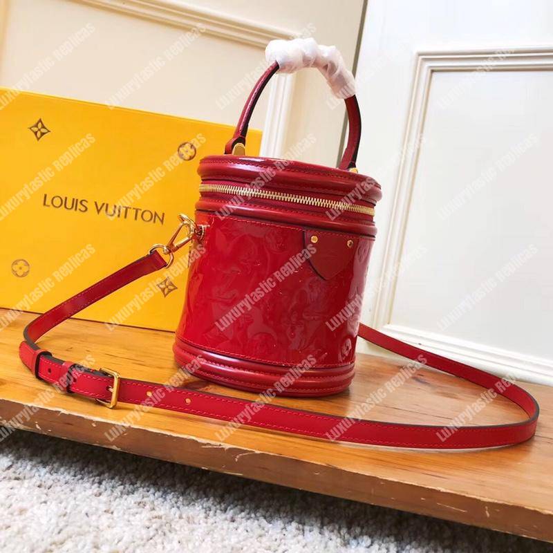 LV Cannes Monogram Vernis Rouge
