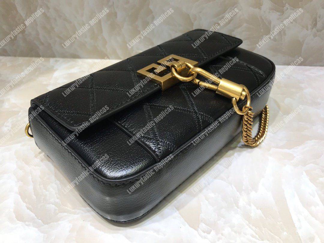 Givenchy Mini Pocket Bag In Diamond Quilted Leather Black