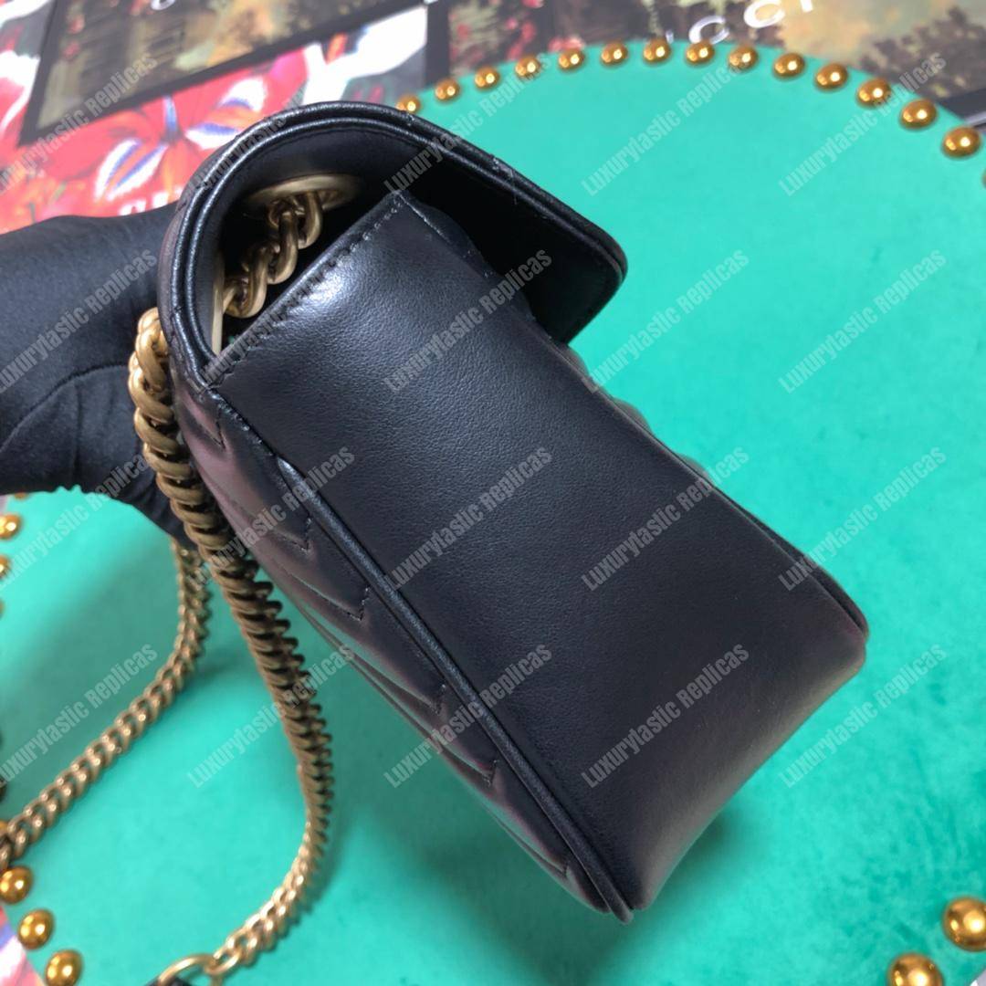 G*u*i gg marmont small shoulder bag black