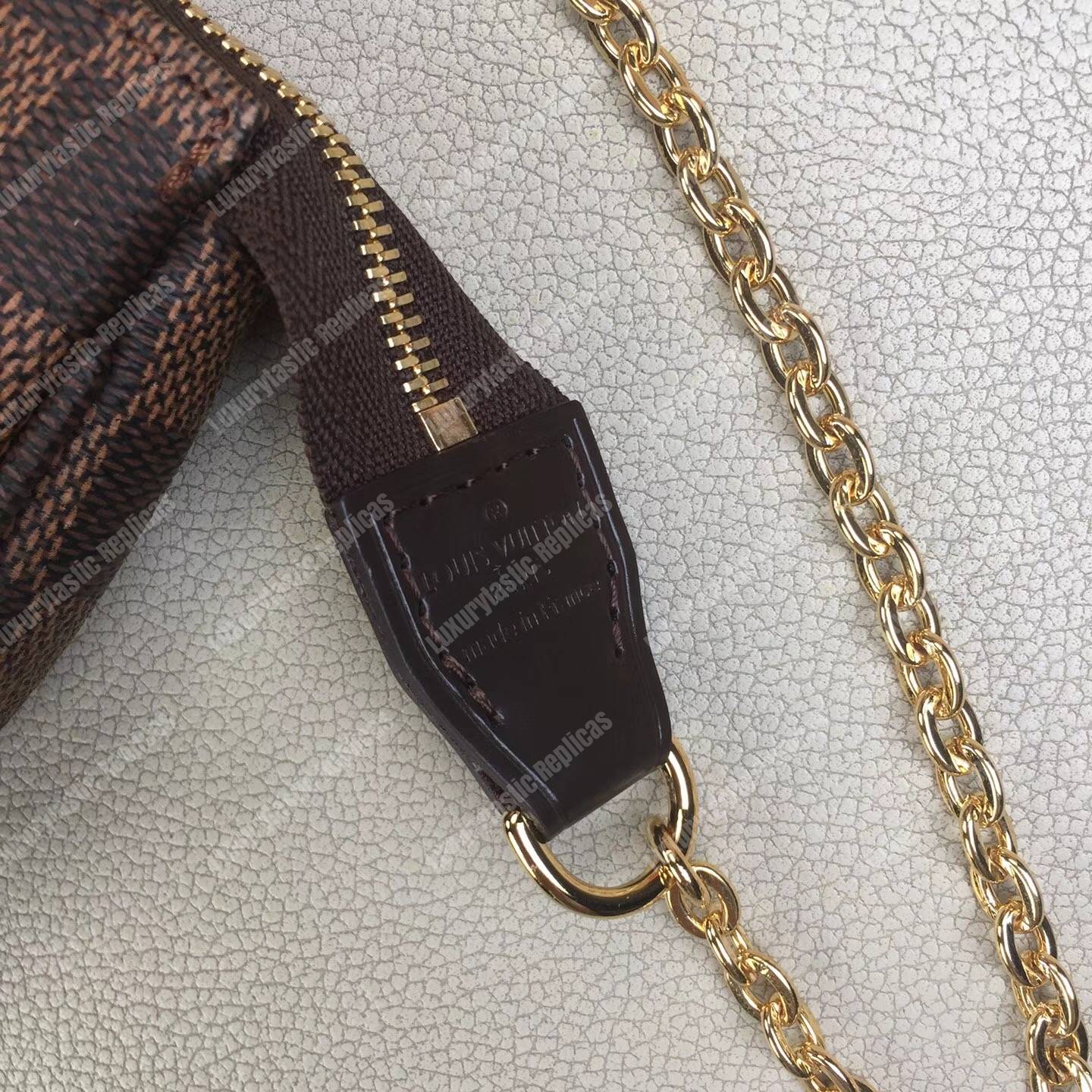 LV Mini Pochette Accessoires Damier Ebene