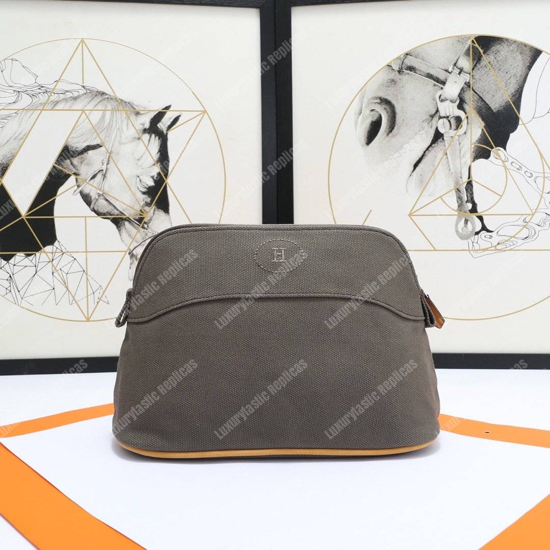 H**mes bolide travel case medium model dark grey