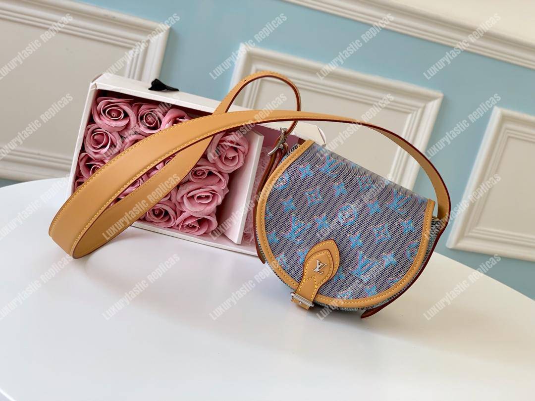 LV Tambourin Monogram LV Pop Print Blue