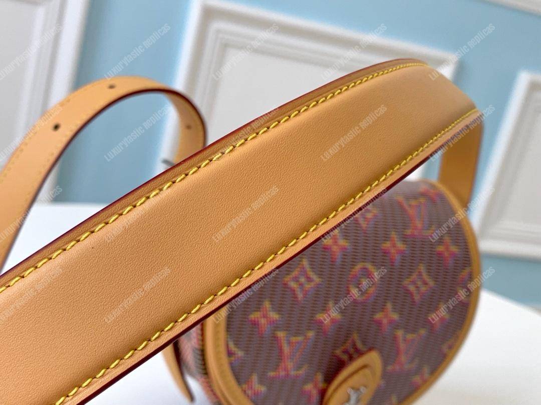 LV Tambourin Monogram LV Pop Print Pink