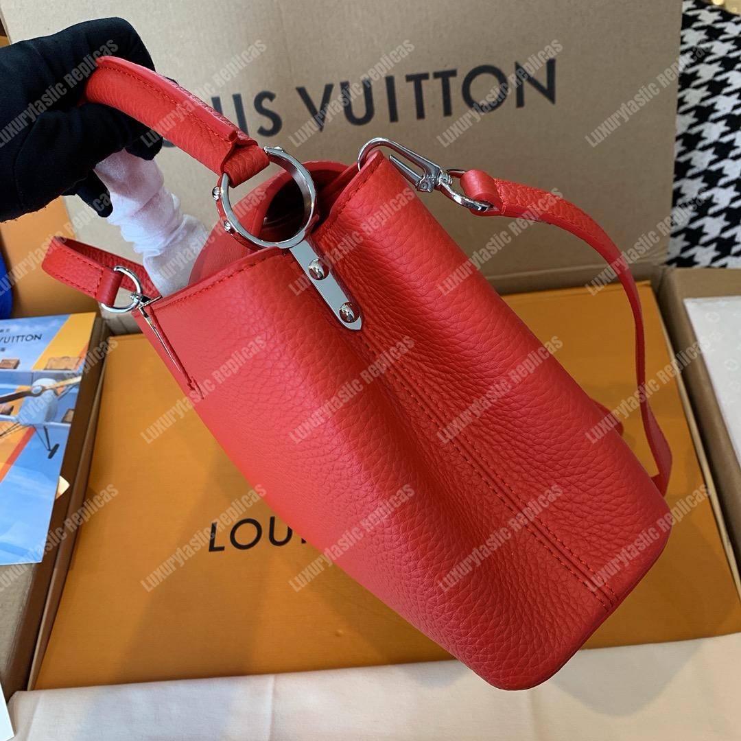 LV Capucines BB Taurillon Leather Bag Rubis