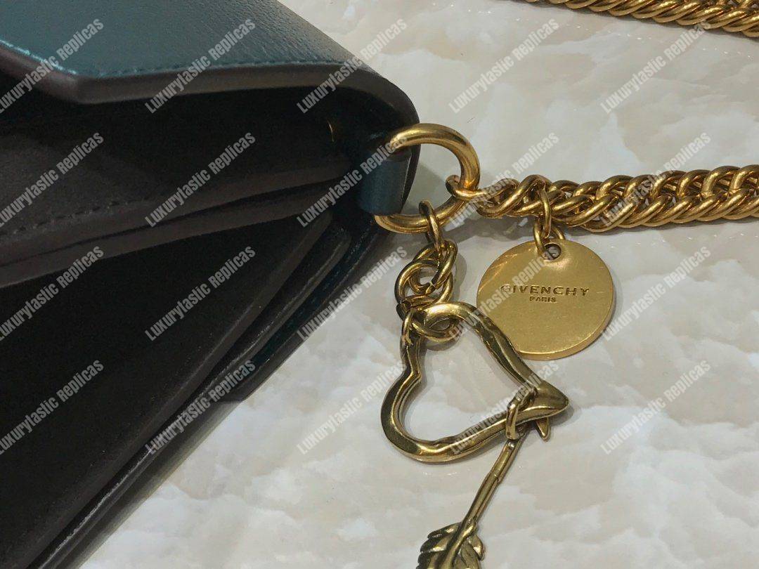 Givenchy Small GV3 Bag In Box Leather Green