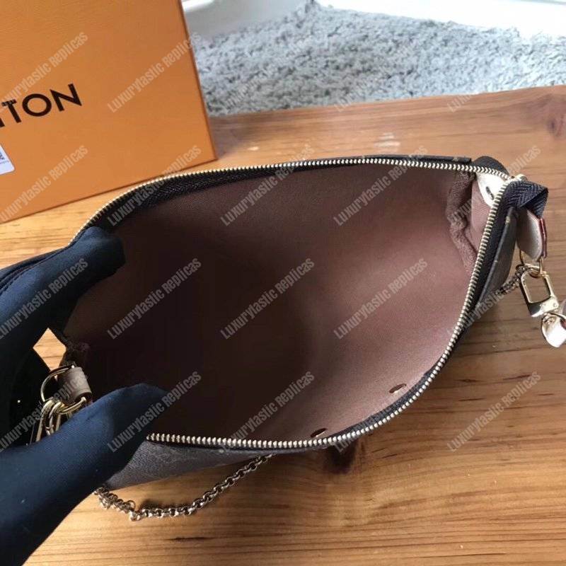 l**is V*t*n monogram canvas eva clutch