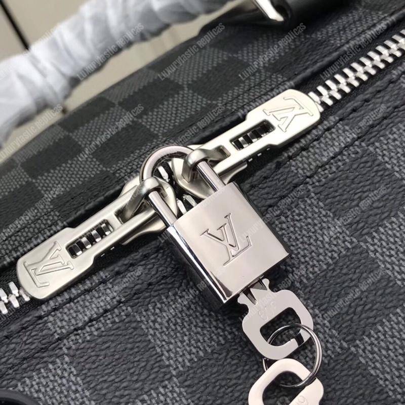 LV Keepall Bandouliere 55 Damier Graphite Canvas