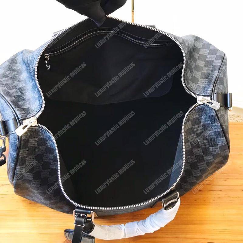 LV Keepall Bandouliere 50 Damier Graphite Canvas