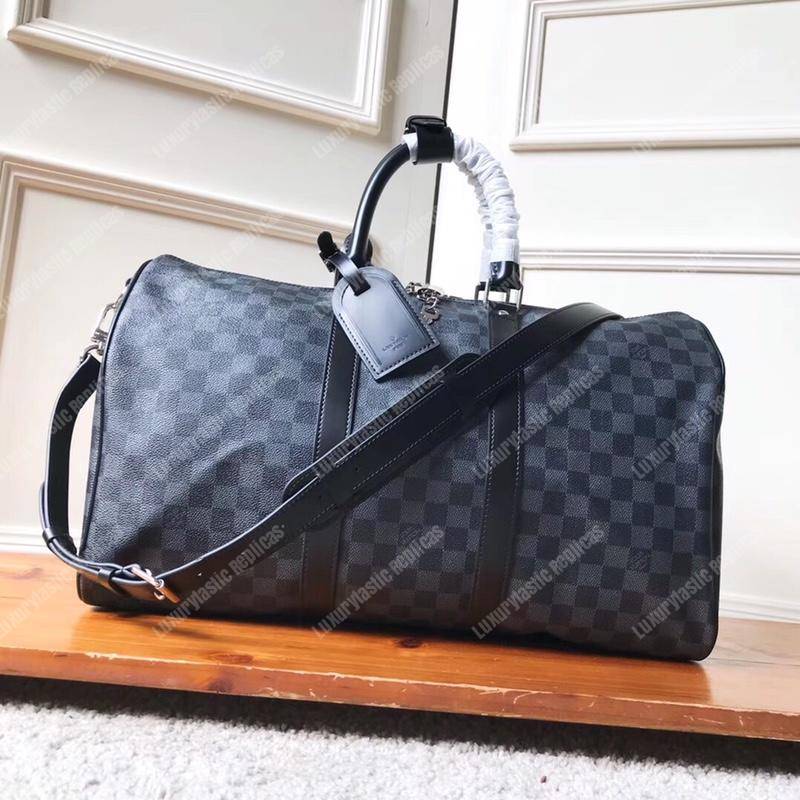 LV Keepall Bandouliere 45 Damier Graphite Canvas