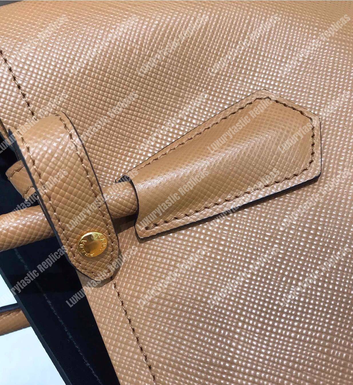 Pra*a double medium bag brown
