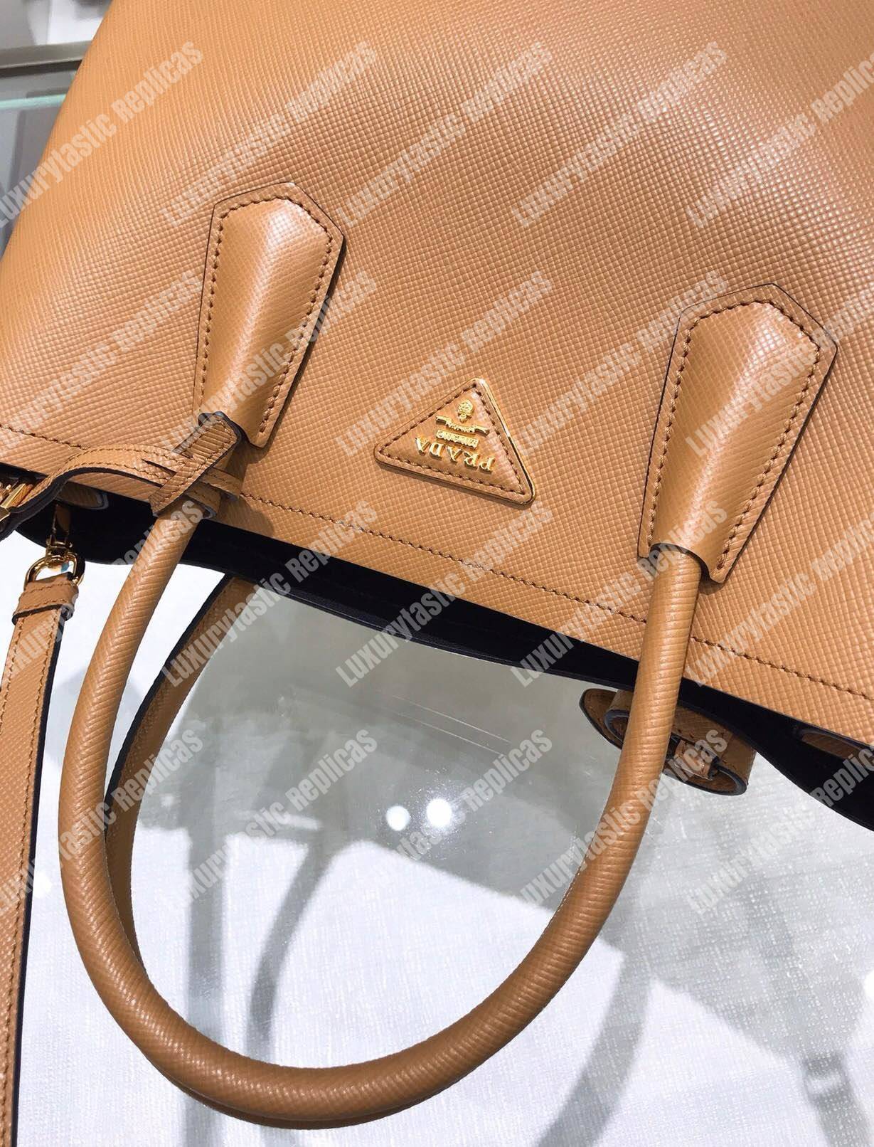 Pra*a double medium bag brown