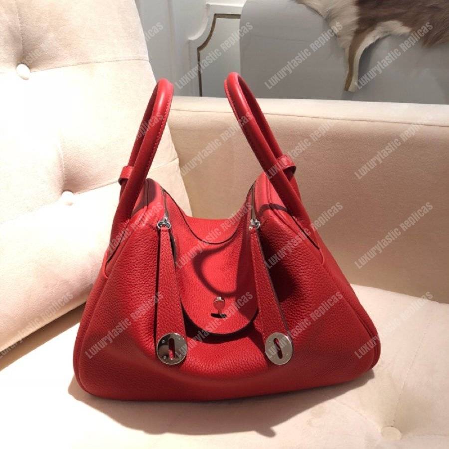 H**mes lindy 26 bag clemence rouge red