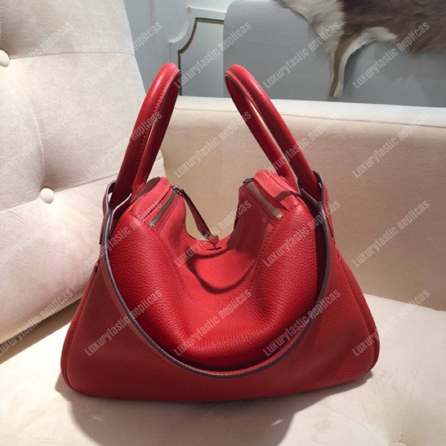 H**mes lindy 26 bag clemence rouge red