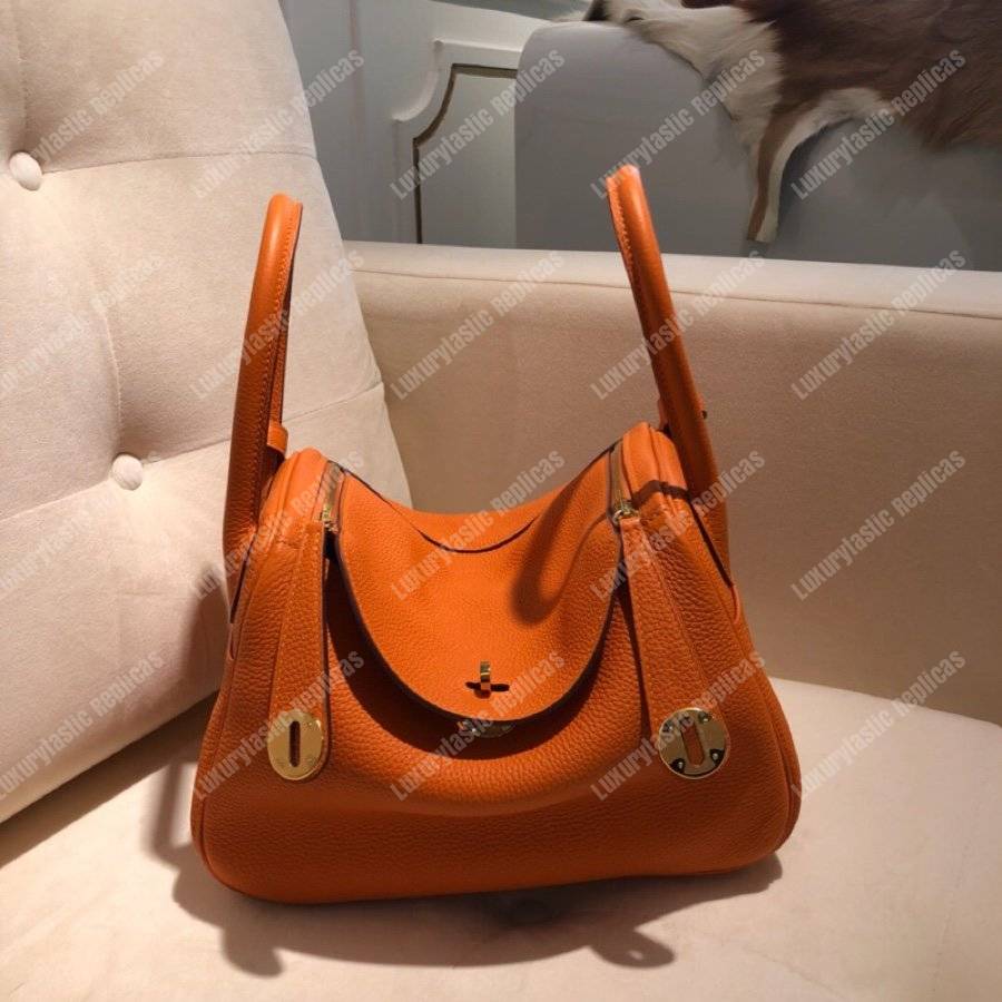 H**mes lindy 30 bag clemence orange