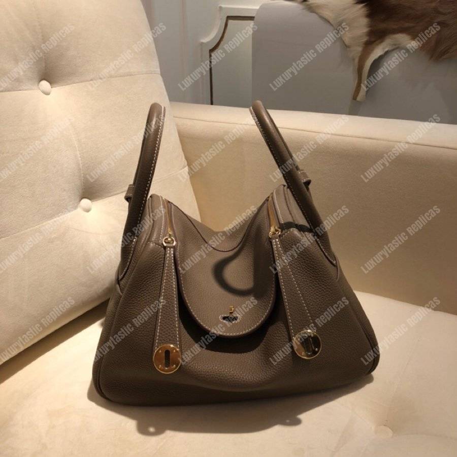 H**mes lindy 26 bag clemence etain
