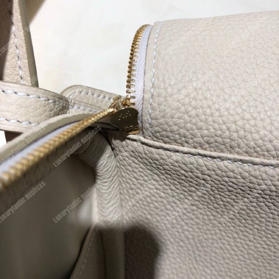 H**mes lindy 30 bag clemence argile