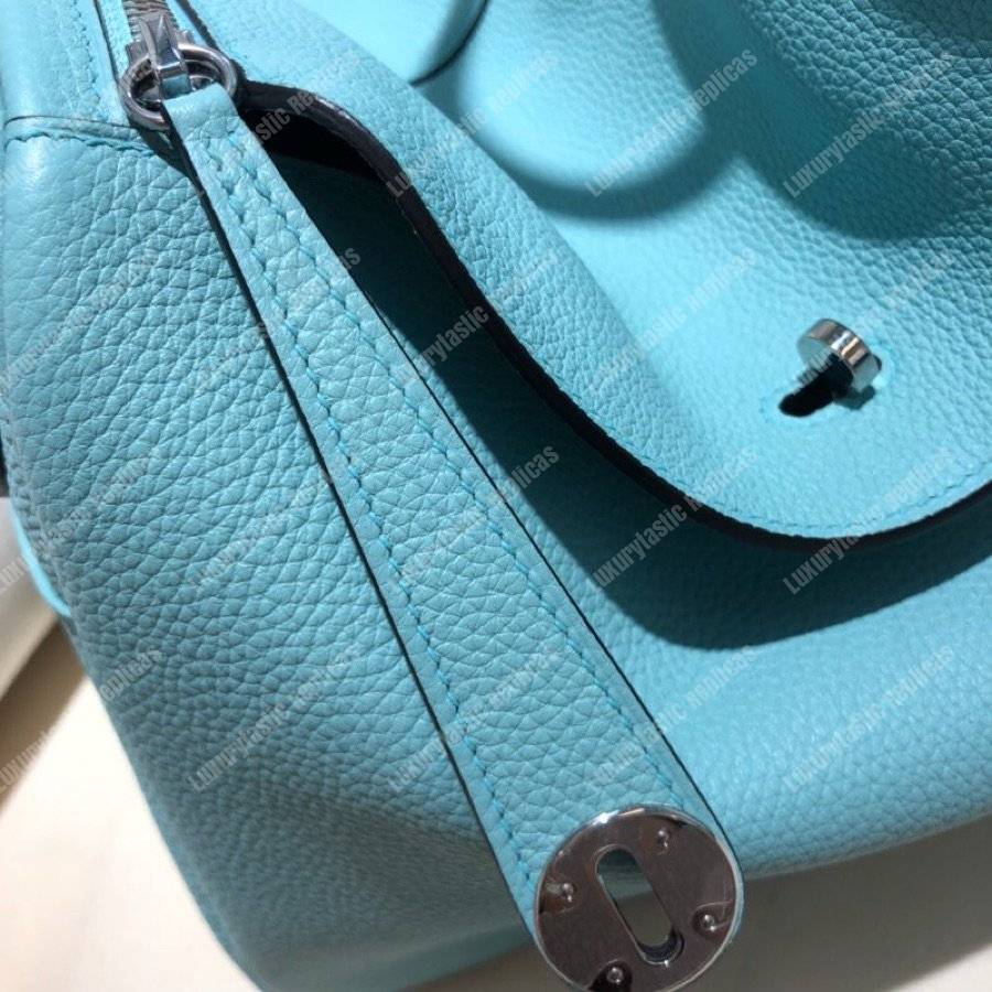 H**mes lindy 30 bag clemence blue atoll