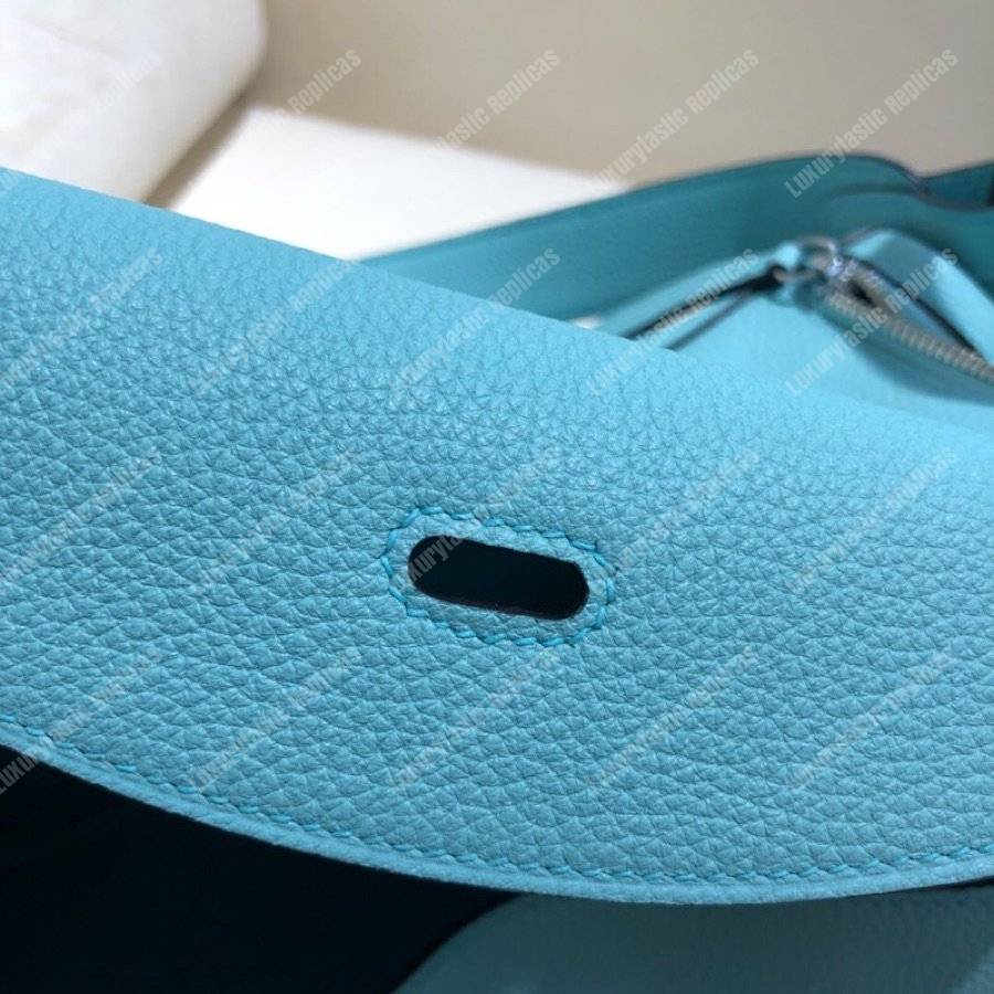 H**mes lindy 30 bag clemence blue atoll