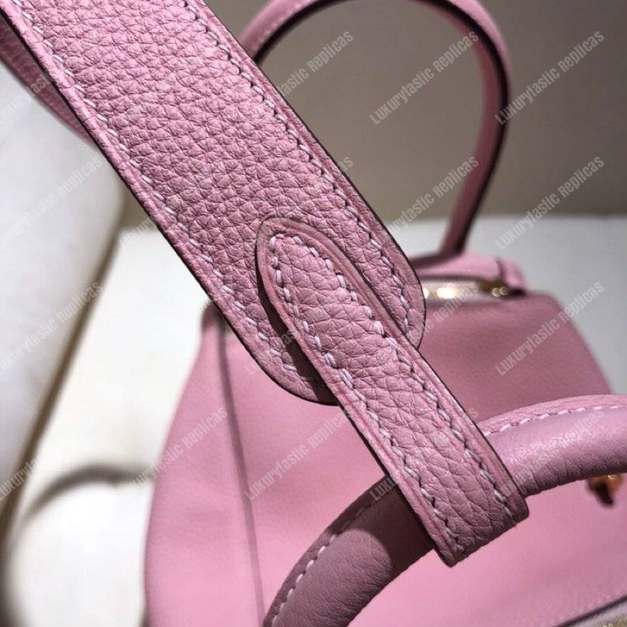 H**mes lindy 30 bag clemence sakura pink