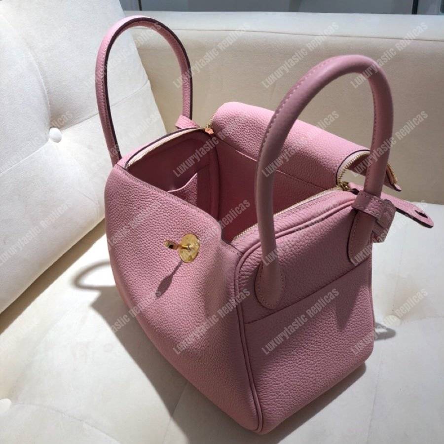 H**mes lindy 30 bag clemence sakura pink