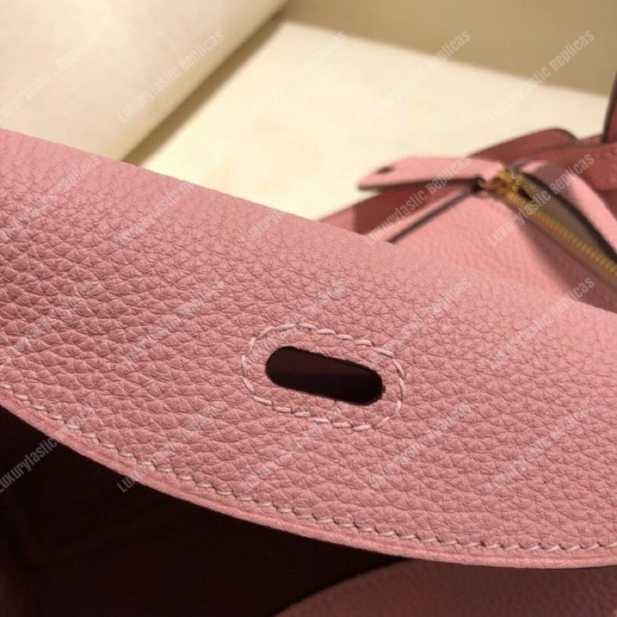 H**mes lindy 30 bag clemence sakura pink