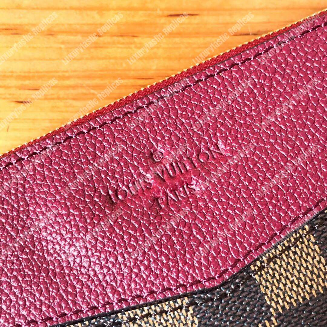 LV Daily Pouch Damier Ebene Raisin