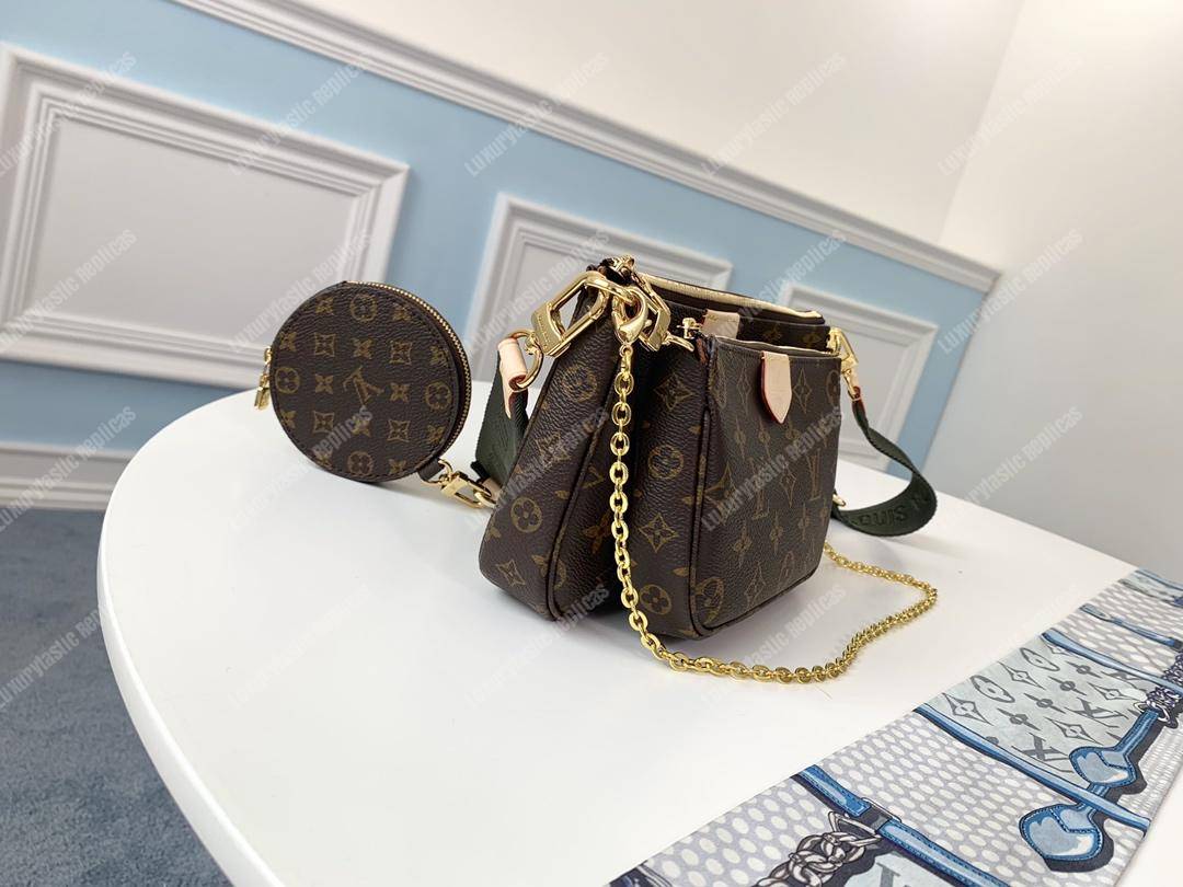 LV Multi Pochette Accessoires Digital Exclusive Prelaunch Monogram Khaki