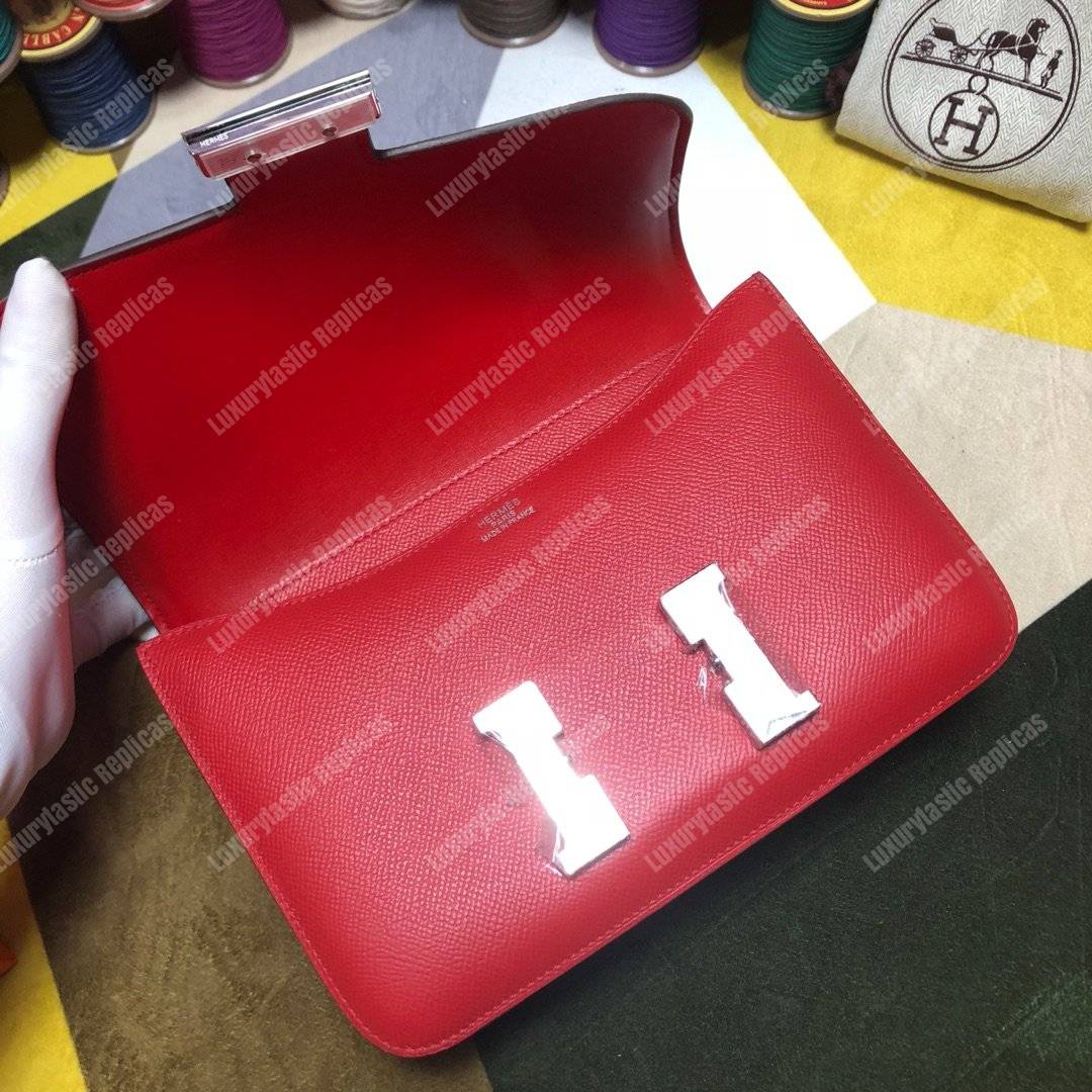 H**mes constance 24 bag epsom rouge red palladium-hardware