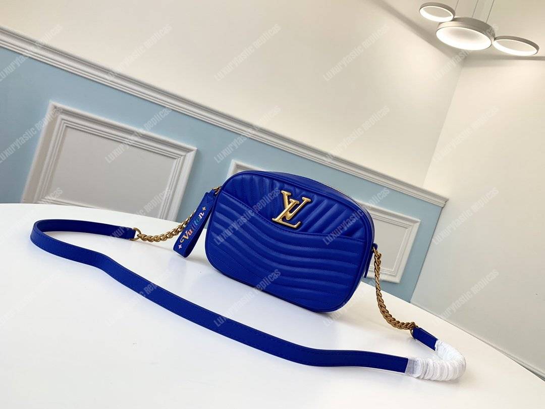 LV New Wave Camera Bag Bleu Neon