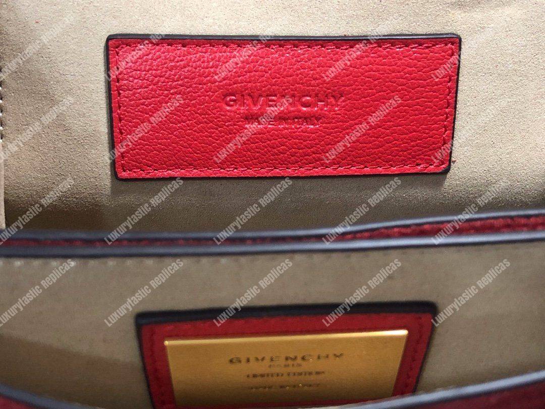 Givenchy Small GV3 Bag In Box Leather Red