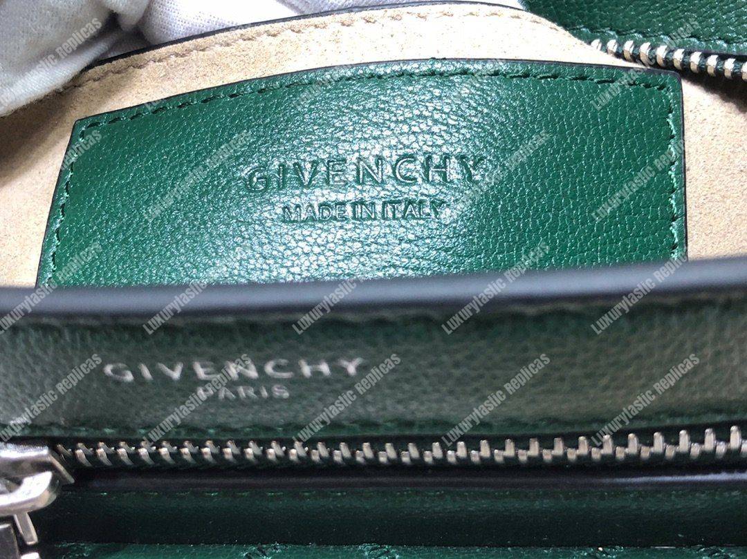 Givenchy Diamond Quilted Leather Crossbody Bag Green