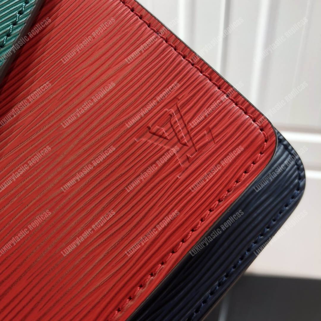 LV Pochette Epi Leather Red/Green/Blue