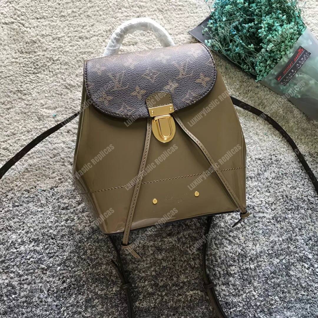 LV Hot Springs Backpack Patent Leather