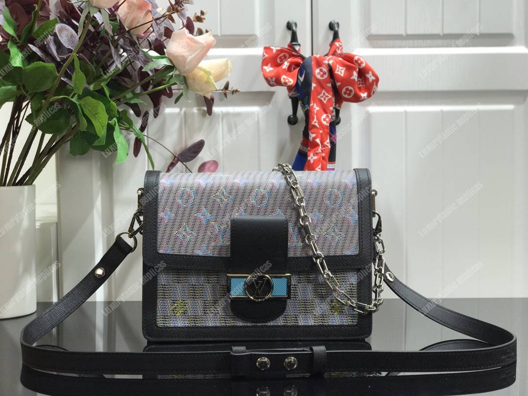 LV Mini Dauphine Monogram Pop Print Blue