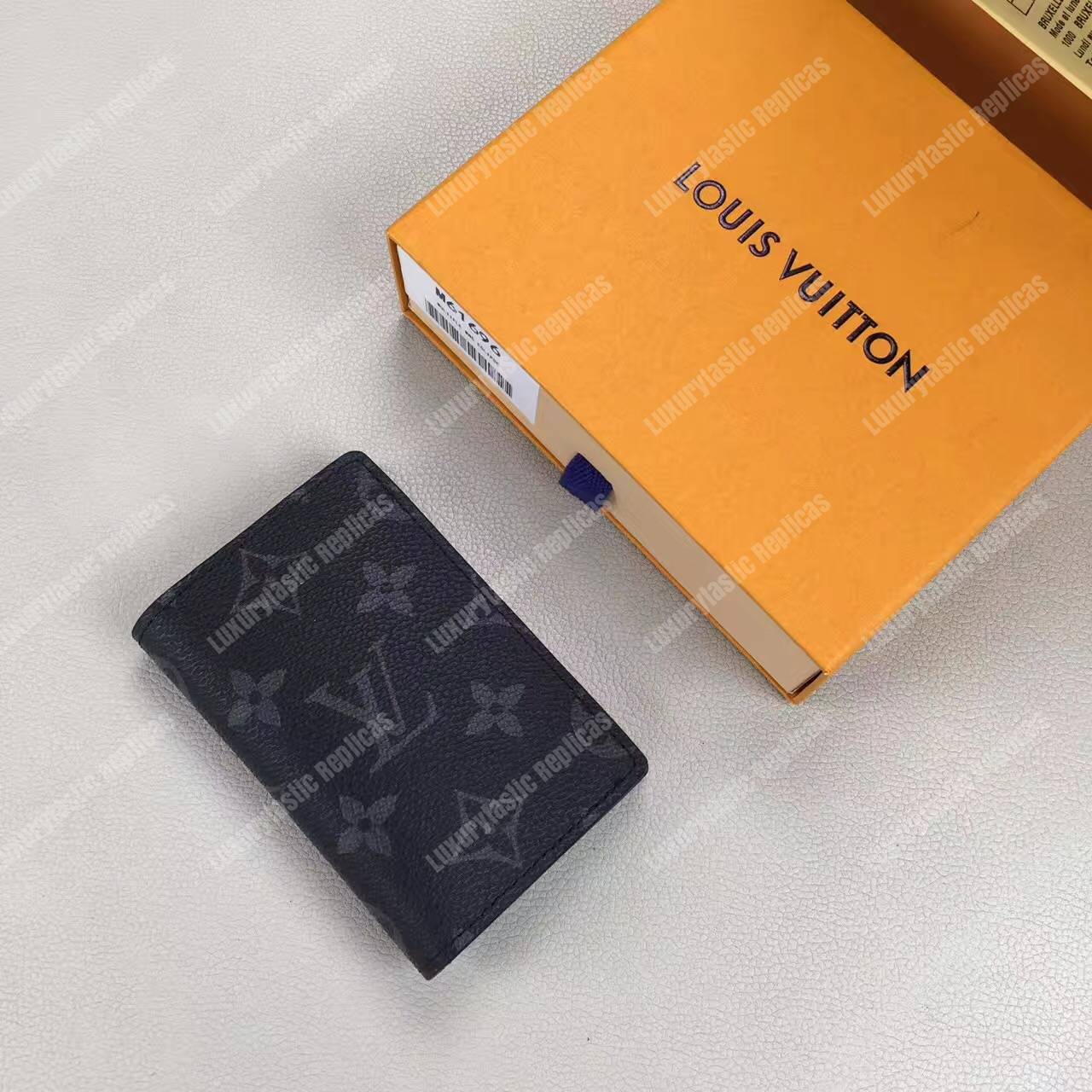 LV Pocket Organizer Monogram Eclipse Canvas