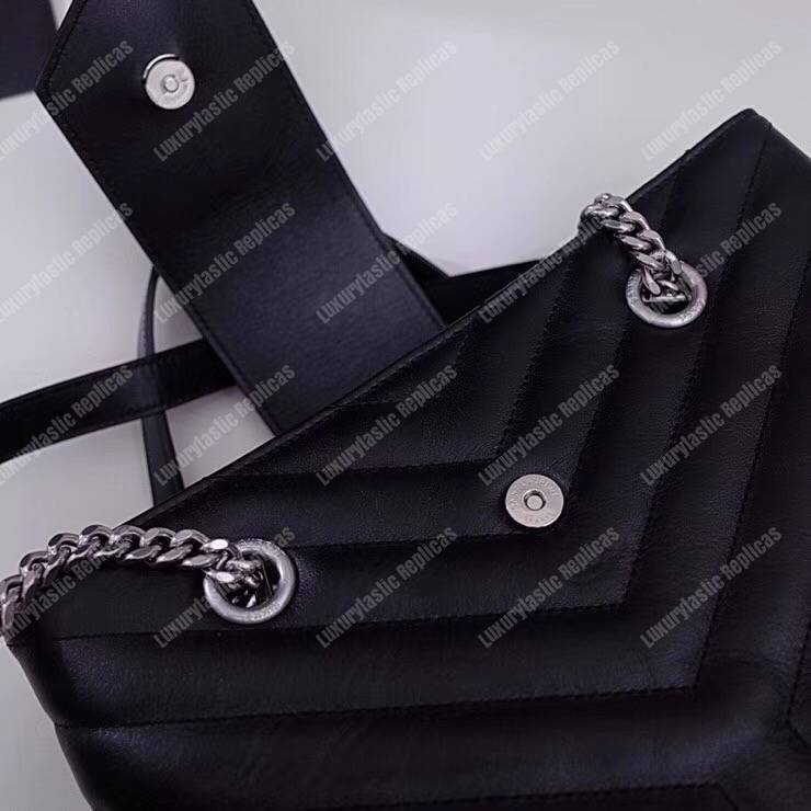 Saint Laurent Large Loulou Shopping Bag Black