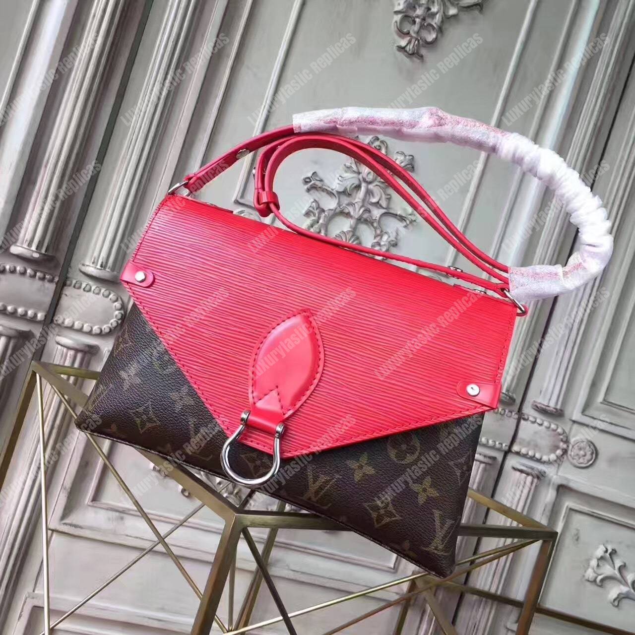 LV Saint Michel Monogram Coquelicot