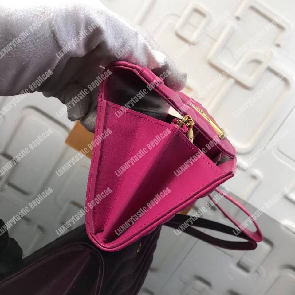 LV New Wave Long Wallet Rose Freesia Pink