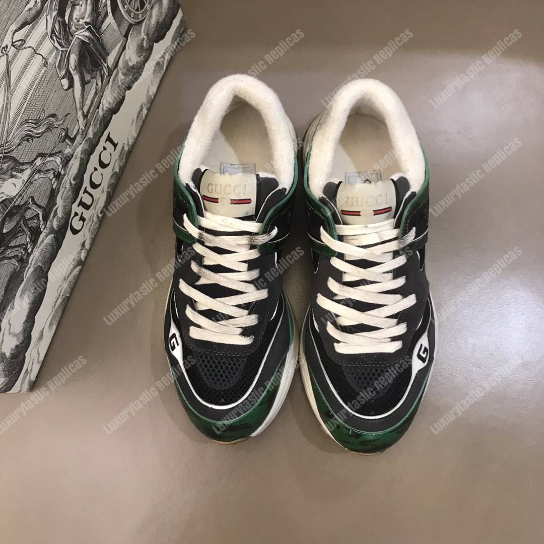 G*u*i ultrapace sneaker green/grey lining