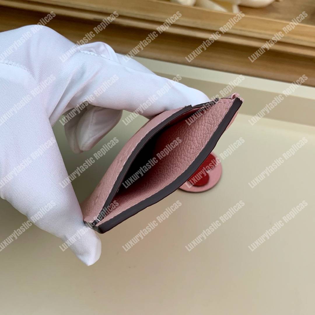 LV Zipped Card Holder Monogram Pink