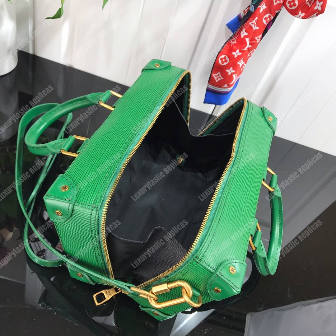 LV Men Runway Box Epi Leather Green