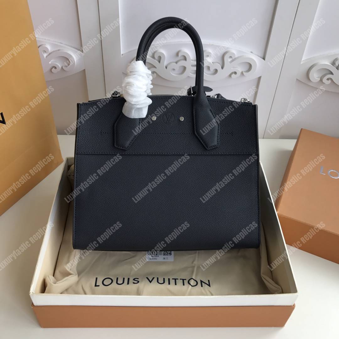 LV City Steamer MM Autres Cuirs Noir