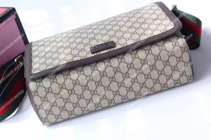 G*u*i gg sup*e flap messenger beige/ebony