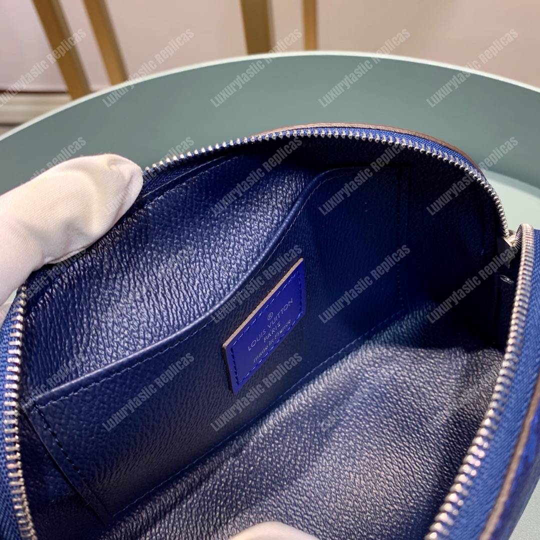 LV Cosmetic Pouch PM Monogram Blue