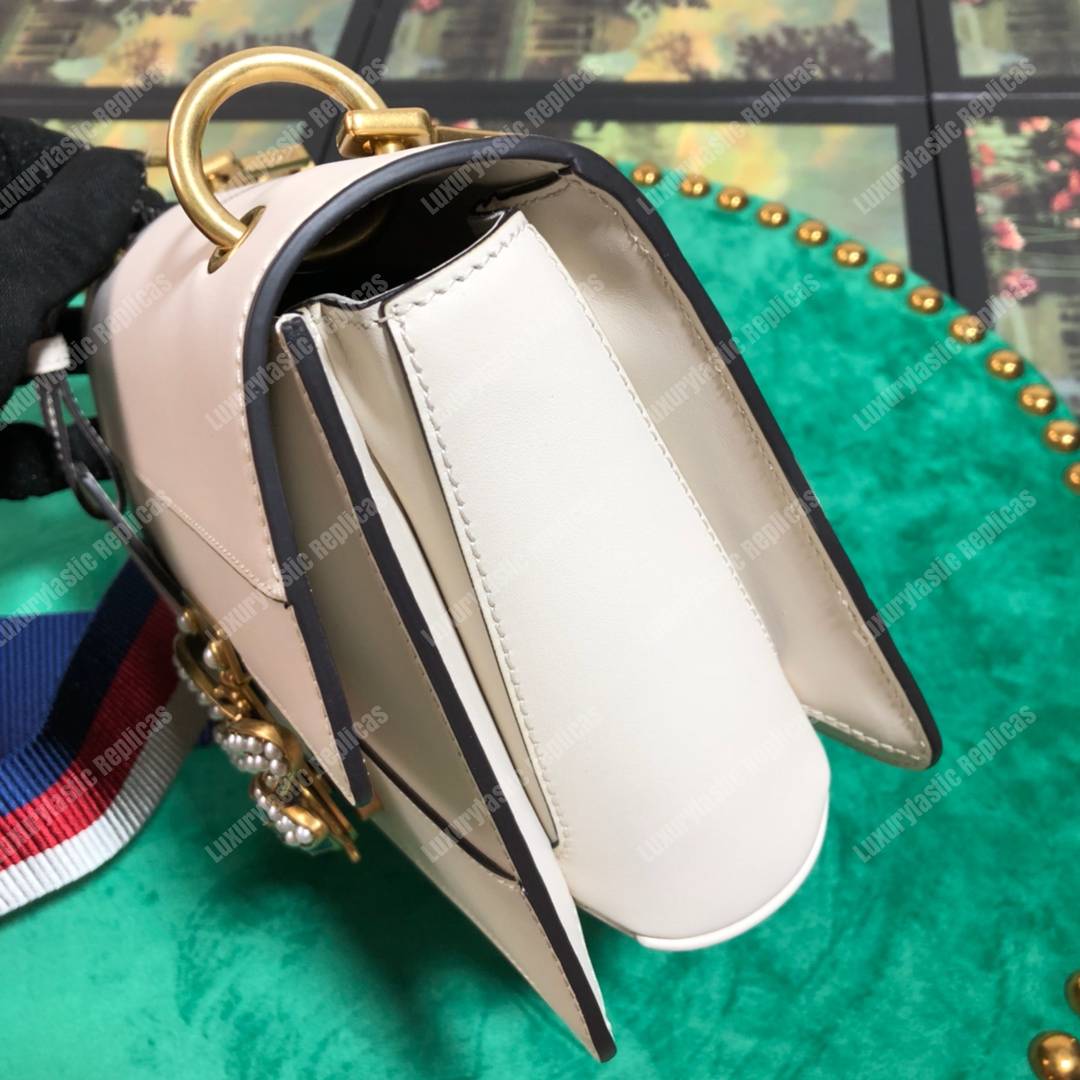 G*u*i queen margaret leather bag white