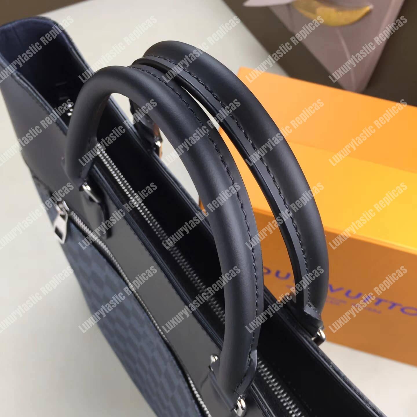 LV Newport Tote Damier Cobalt Canvas